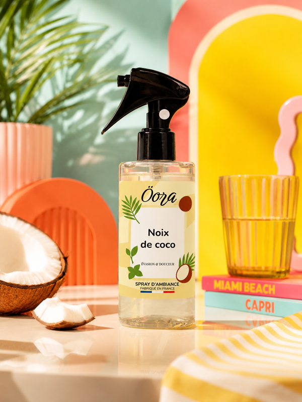 spray d&rsquo;ambiance maison fleur de coton parfum int&eacute;rieur &Ouml;ora
